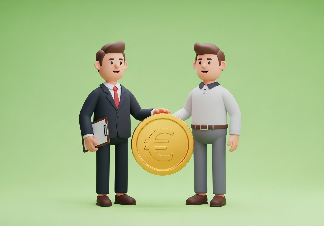 Financieringsproces illustratie