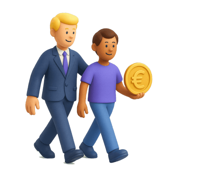 Financieringsproces illustratie